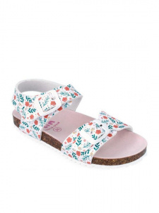 Sandale pentru copii Floricele Garvalin, blanco