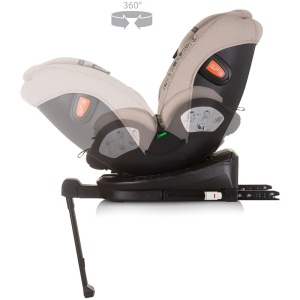 Scaun auto Chipolino Tourino I-Size 40-150 cm macadamia cu sistem Isofix - Img 7