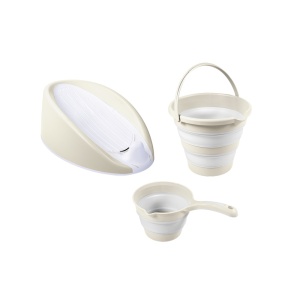 Set 3 in 1 cu suport anatomic pentru cadita - Bej