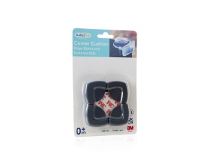 Set 4 protectii pentru colturi mobila BabyJem, antracit