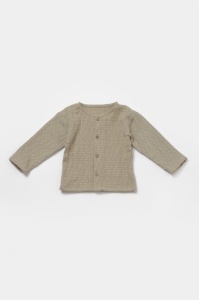 Set bluza si salopeta, Winter muselin, 100% bumbac - Verde, BabyCosy