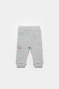 Set bluzita cu pantalon Lion, gri, BabyCosy, 100%bumbac