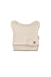 Set de 3 caciulite pentru nou nascut, 100% bumbac organic, TeddyBear, BabyCosy