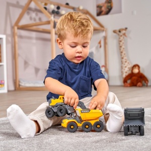 Set Dickie Toys Construction Set cu 3 vehicule 16 cm - Img 5