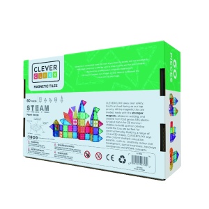 Set magnetic de construit Inventiv 60 piese, Cleverclixx - Img 3