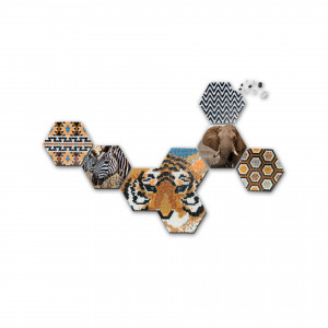 Set margele de calcat Beedz Art - Safari cu placi hexagonale - Img 4