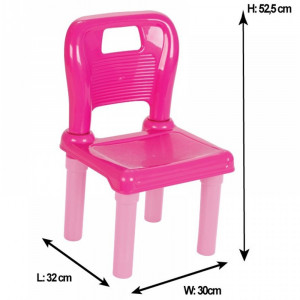 Set Masuta cu 2 scaune pentru copii Pilsan Hobby Study Table pink - Img 3