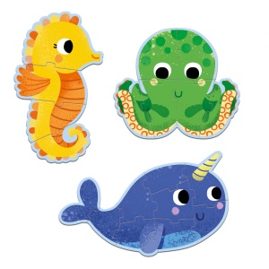Set puzzle-uri evolutive In ocean, Djeco - Img 4