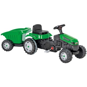 Tractor cu pedale si remorca Pilsan Active with Trailer 07-316 green - Img 1
