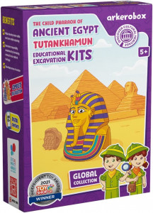 Arkerobox - Set arheologic educational si puzzle 3D, Egiptul Antic, Tutankhamon