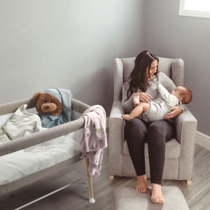BabyGo - Patut cu cadru din Lemn Goodnight Grey - Img 4