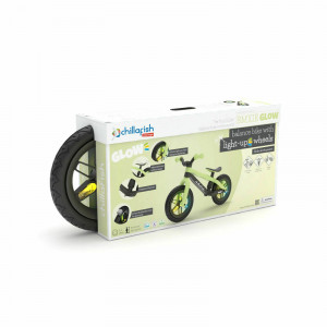 Bicicleta de echilibru, Chillafish, BMXie Glow, Cu spite luminoase, Cu sa reglabila, Greutatate 3.8 Kg, 12 inch, Pentru 2 - 5 ani, Pistachio - Img 9