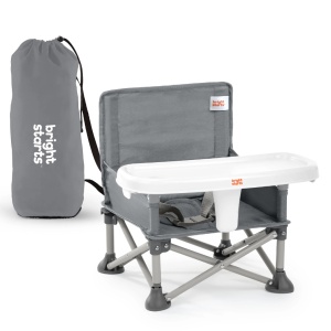 Bright Starts - Scaun de masa portabil Pop 'N Sit Grey