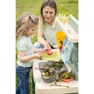 Bucatarie Smoby Mud Kitchen cu 15 accesorii - Img 9