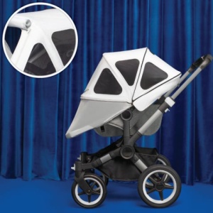 Capotina cu extensie plasa insecte Bugaboo Donkey Pine Green - Img 3