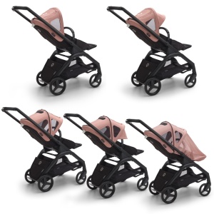 Capotina cu extensie plasa insecte Bugaboo Dragonfly Morning Pink - Img 2