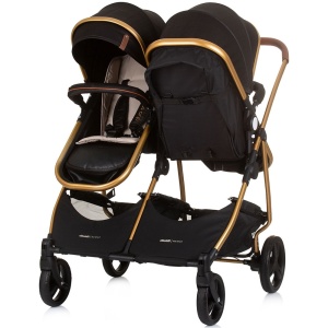 Carucior gemeni Chipolino Duo Smart 2 in 1 obsidian gold - Img 4