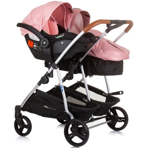 Carucior gemeni Chipolino Duo Smart 3 in 1 flamingo - Img 10