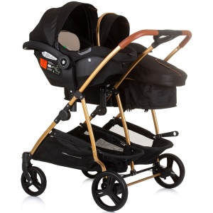 Carucior gemeni Chipolino Duo Smart 3 in 1 obsidian gold - Img 10