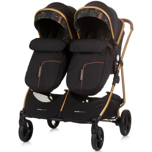 Carucior gemeni Chipolino Duo Smart 3 in 1 obsidian leaves - Img 8