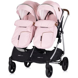 Carucior gemeni Chipolino Duo Smart 3 in 1 pink marshmallow - Img 8
