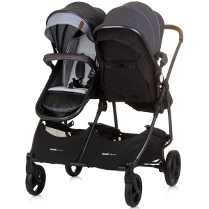 Carucior gemeni Chipolino Duo Smart 3 in 1 silver grey - Img 5