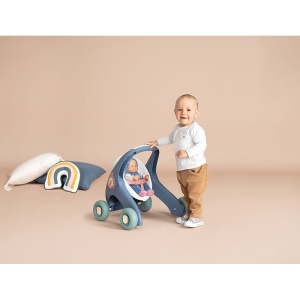 Carucior pentru papusi Smoby Baby Walker 3 in 1 cu papusa - Img 10
