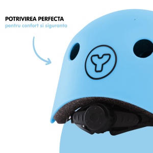 Casca protectie Yvolution 44-52 cm Blue - Img 3
