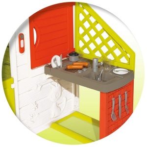 Casuta pentru copii Smoby Friends Playhouse Neo cu bucatarie - Img 3