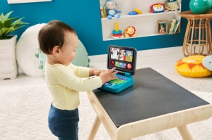 FISHER PRICE LAUGH&LEARN LAPTOP INTERACTIV IN LIMBA ROMANA - Img 3
