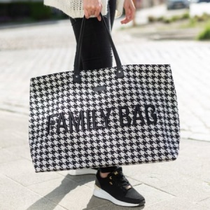 Geanta Childhome Family Bag Pied de Poule Negru - Img 4