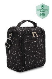 Geantă pentru scutece și accesorii bebe, SnapPack, Carry Bliss, wave negru - Img 9