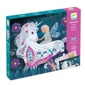 Joc creativ mozaic Unicornul fermecat, Djeco - Img 1