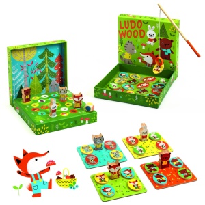 Joc educativ LudoWood 4 jocuri, Djeco - Img 4