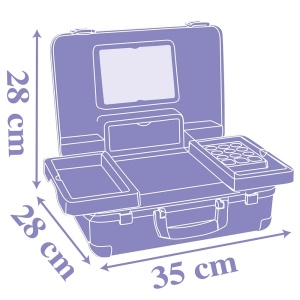 Jucarie Smoby Gentuta cosmetica Frozen Beauty Vanity cu accesorii - Img 4