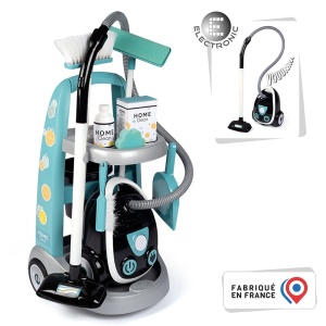 Jucarie Smoby Set curatenie cu troller si aspirator electronic negru - Img 2