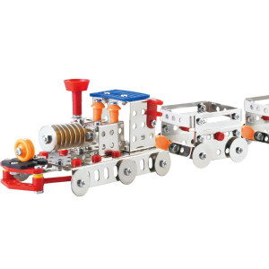 Kit STEM Locomotiva cu aburi și doua vagoane, nivel intermediar - Img 4