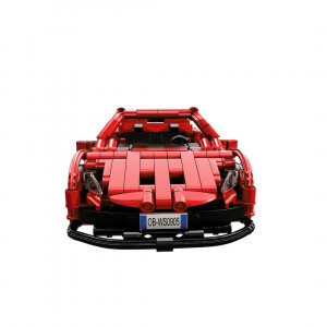 Masina sport rosie tip lego tehnic de constructie (482 piese) - Img 4