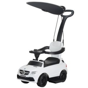 Masinuta de impins cu maner si copertina Chipolino Mercedes AMG GLE 63 white - Img 1