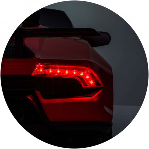 Masinuta electrica Chipolino Lamborghini Huracan red cu scaun din piele si roti EVA - Img 21