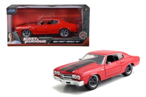 MASINUTA METALICA FAST AND FURIOUS 1970 CHEVY CHEVELLE SCARA 1 LA 24 - Img 8