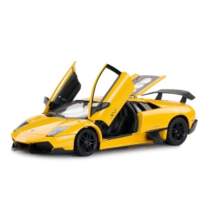 MASINUTA METALICA LAMBORGHINI MURCIELAGO LP670-4 GALBEN SCARA 1 LA 24 - Img 5