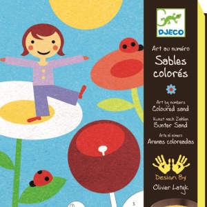 Nisip colorat Djeco Gradina