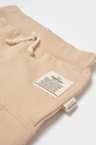Pantaloni cu buzunare laterale, Two thread, 100%bumbac organic - Stone, BabyCosy