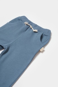Pantaloni lungi, Two thread, 100%bumbac organic - Indigo, BabyCosy
