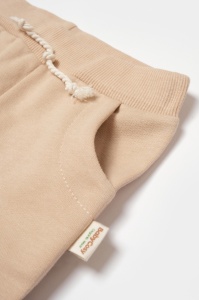 Pantaloni lungi, Two thread, 100%bumbac organic - Stone, BabyCosy