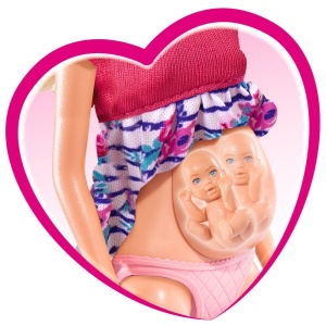Papusa Simba Steffi Love Welcome Twins 29 cm cu accesorii - Img 3