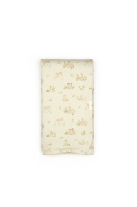 Paturica cu iepurasi pentru nou nascut, 85X85 cm, 100% bumbac organic, Rabbit, BabyCosy