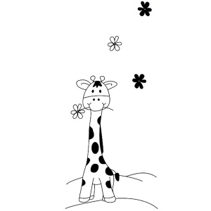 Patut copii din lemn Hubners Calisto Girafa 120x60 cm maro - Img 2