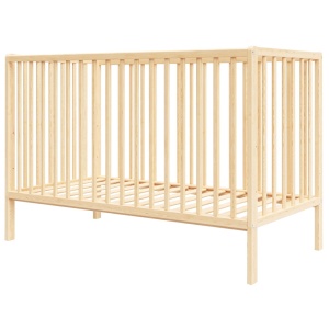Patut copii din lemn Hubners Dominic 120x60 cm natur - Img 1